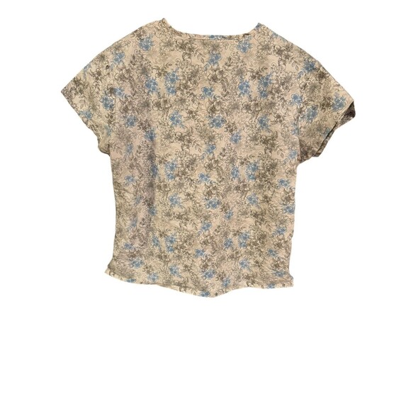 Medgear Scrub Top V Neck - Size Medium - Blue/White /Gray - Medical  Vet Uniform - Picture 2 of 6